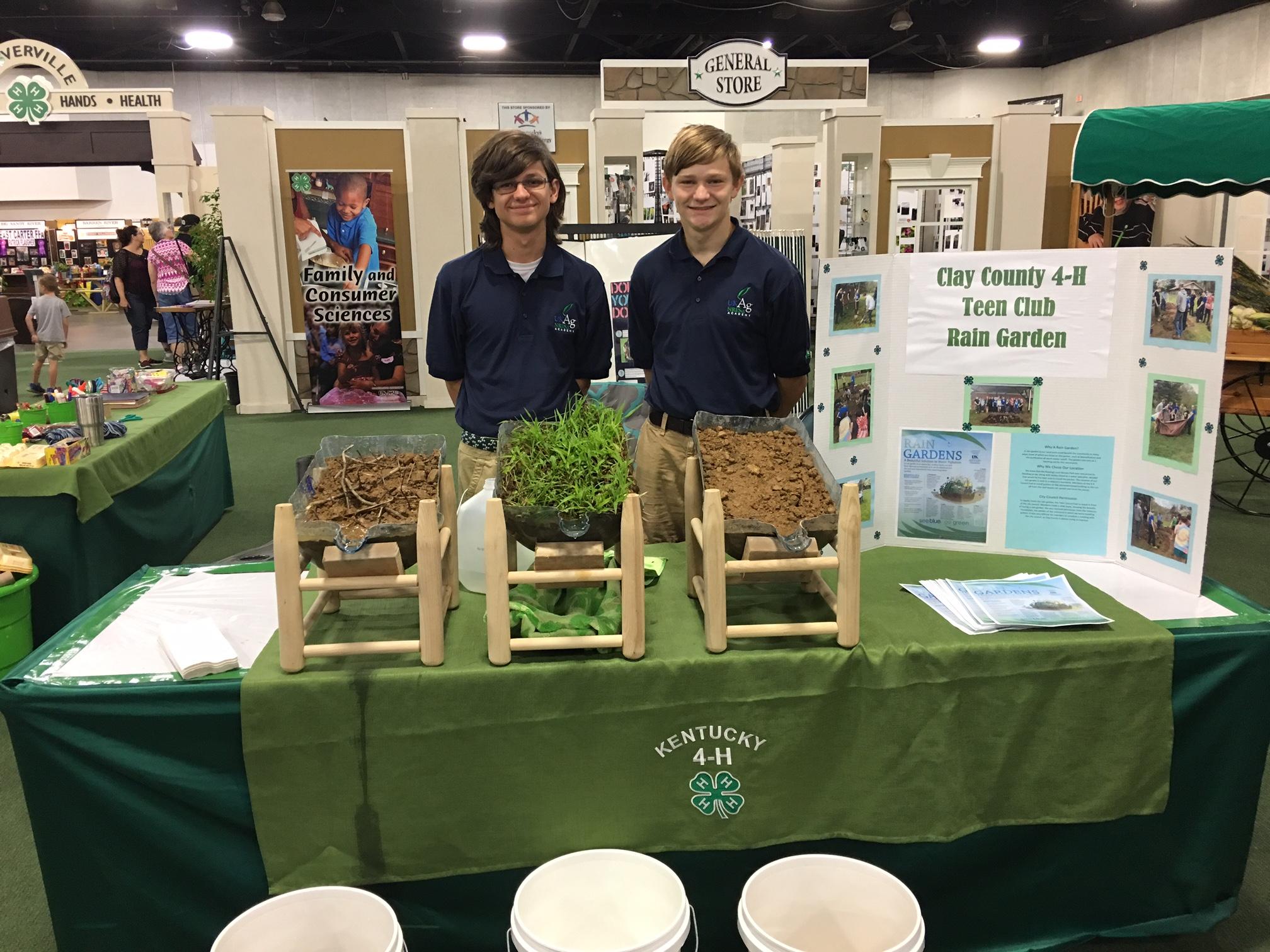 Justin and Sam 4-H Project State Fair Display
